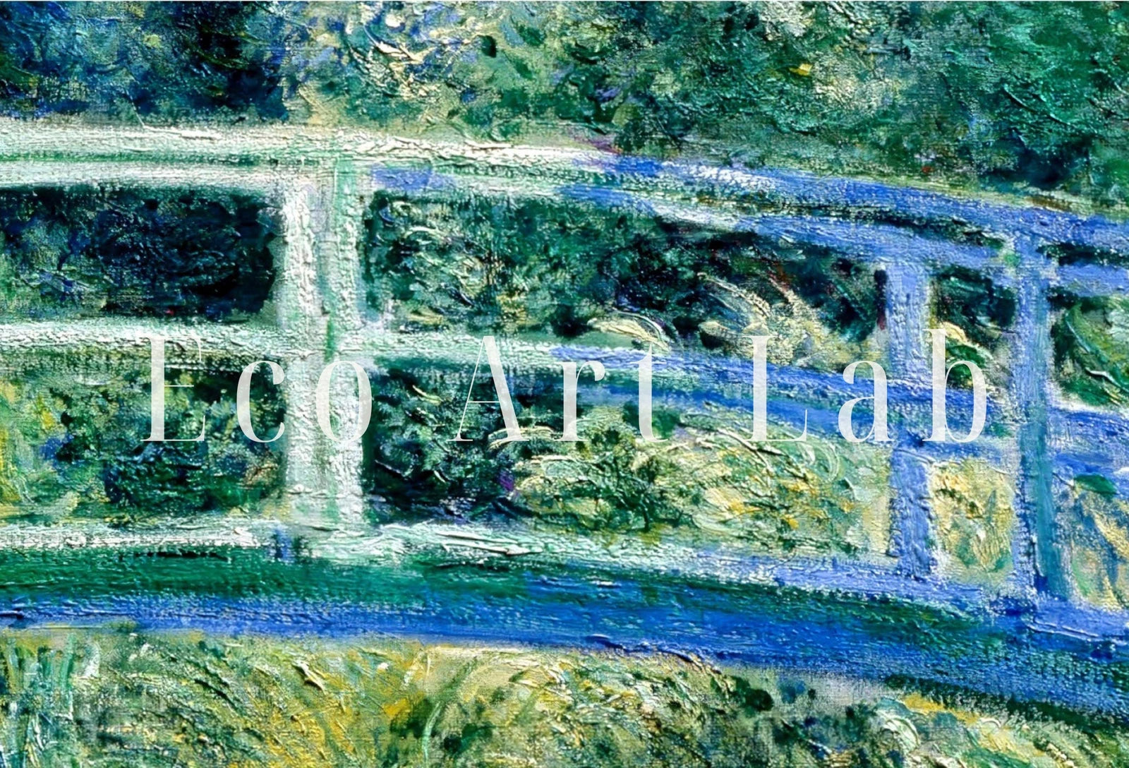Nénuphars & pont, célèbre peinture de Claude Monet. Téléchargement instantané de décor vintage. Impression botanique de Monet à imprimer. Décor vintage