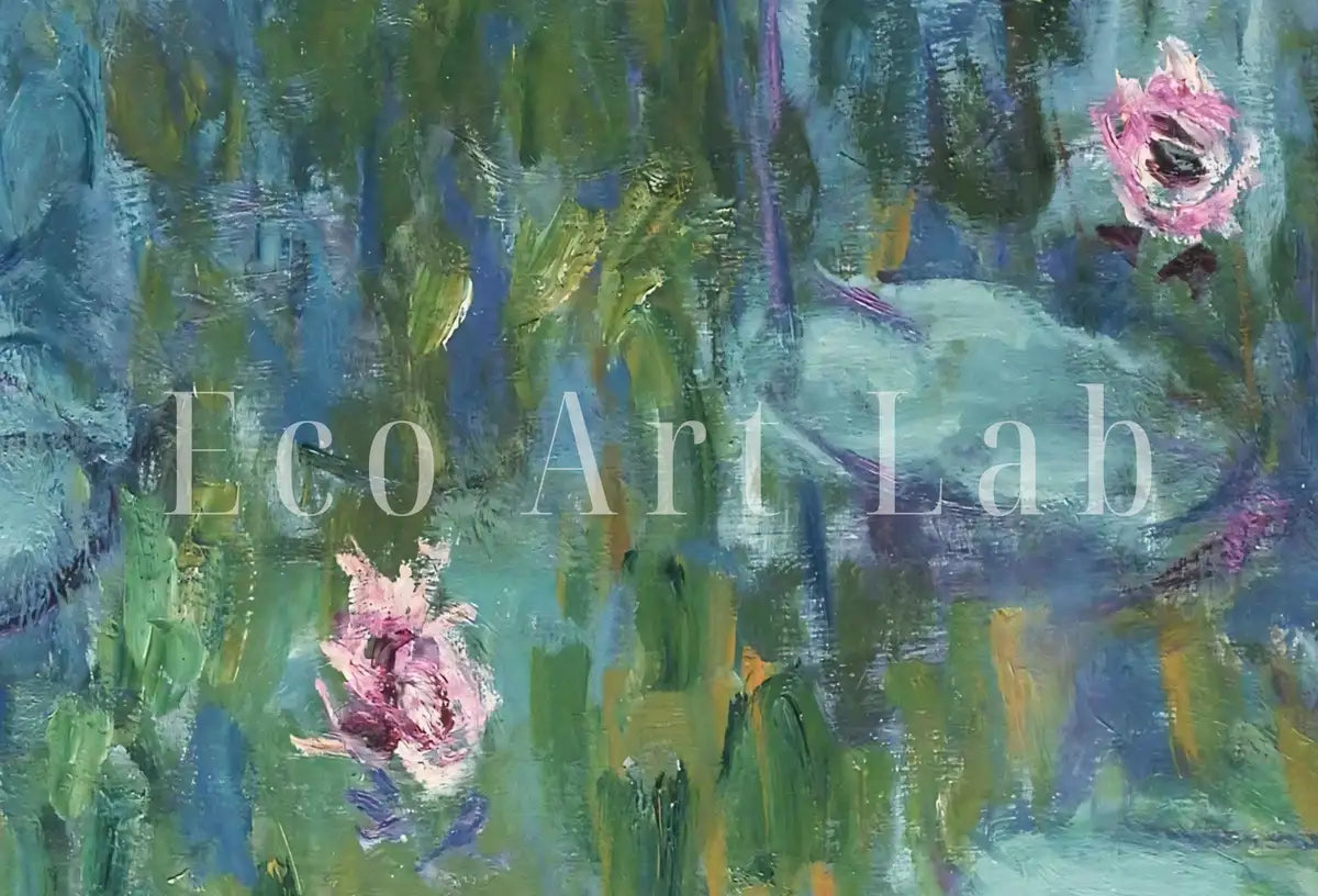 Tableau célèbre de Claude Monet de nénuphars. Tableau botanique de Monet imprimable. Art mural imprimable. Décoration vintage. Téléchargement instantané.