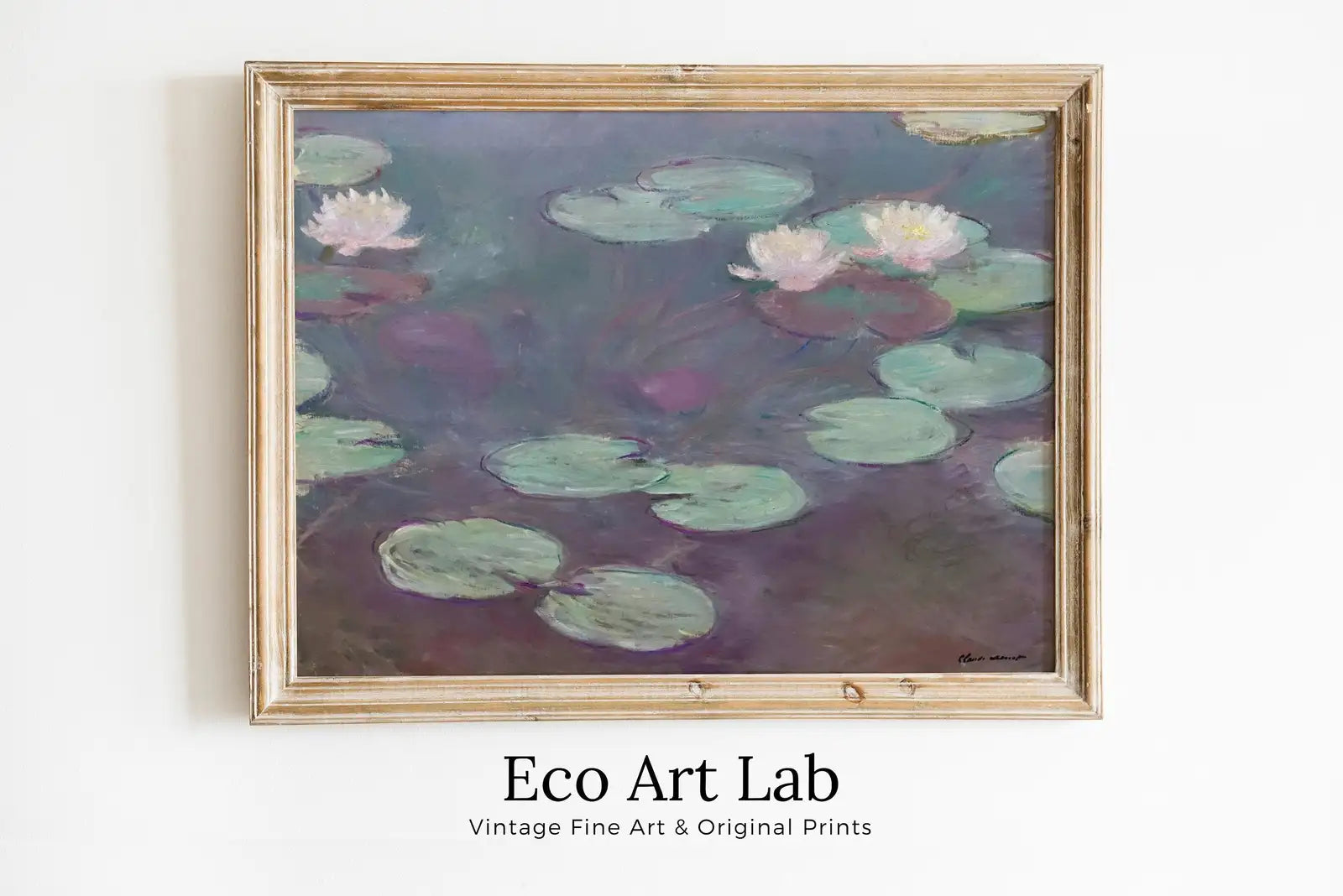 Nymphéas de Claude Monet, Œuvre d’Art Célèbre - Impression Botanique Vintage de Monet. Art Mural à Imprimer. Téléchargement Instantané, Décor Vintage