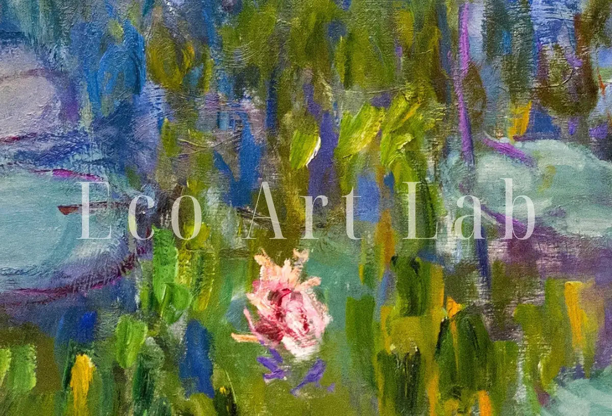 Peinture de nénuphars par Claude Monet : Une autre œuvre d’art de Monet. Téléchargement instantané pour une affiche murale botanique.