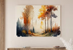 Path Through Autumn Forest by Ecoartlab Original — printable wall art