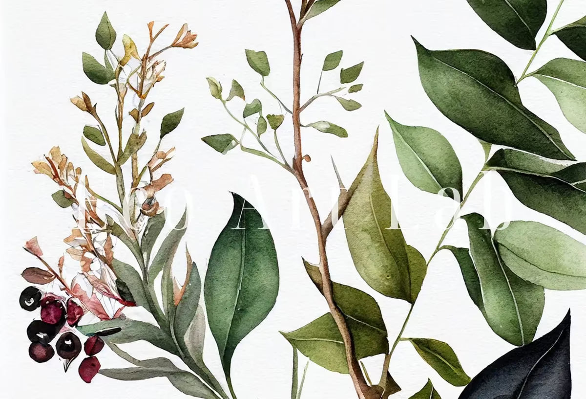 Watercolor Botanical Print. Boho Floral Art. Floral Printable Wall Art. Floral Minimalist Art. Printable Flower Watercolor. Wild Flowers Art – Printable Wall Art