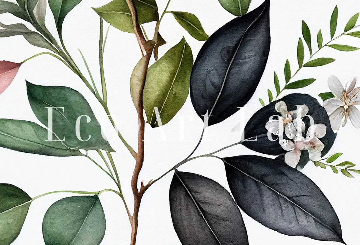 Impression botanique à l’aquarelle. Art floral boho. Art mural floral à imprimer. Art floral minimaliste. Fleur d’aquarelle à imprimer. Art de fleurs sauvages