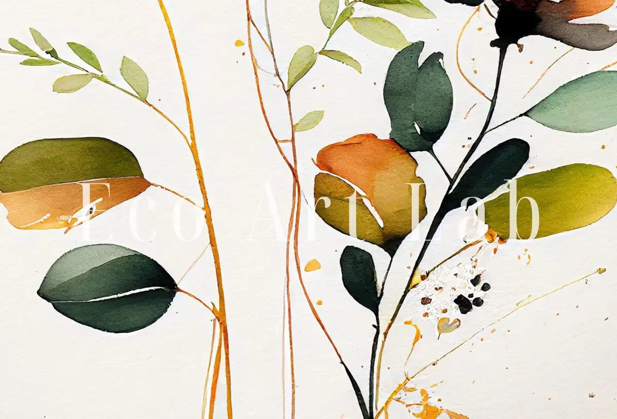 Watercolor Botanical Print. Floral Printable Wall Art. Printable Flower Watercolor. Boho Floral Art. Wild Flowers Art. Floral Minimalist Art – Printable Wall Art