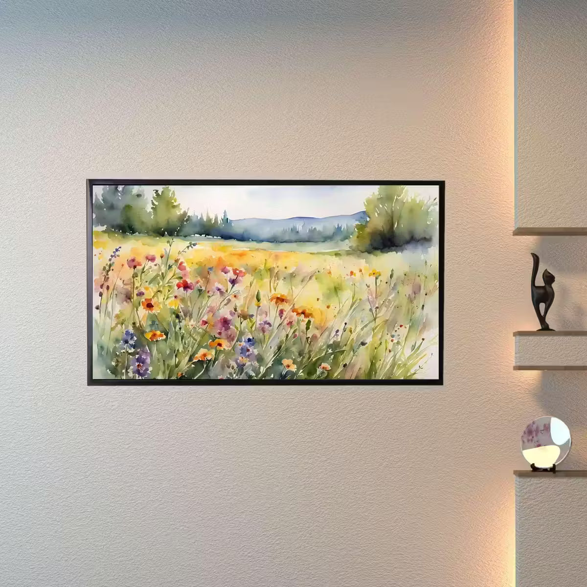 Watercolor Frame TV Art. Wildflowers Art for Modern Home Decor. Colorful Botanical Nature Artwork for Samsung Frame TV – Frame TV  Art