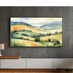 Watercolor Hills Art For Frame TV. Pastel Minimalist Decor For Samsung Frame TV. Colorful Landscape View For Frame TV 4K. – Frame TV  Art