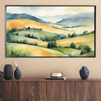 Watercolor Hills Art For Frame TV. Pastel Minimalist Decor For Samsung Frame TV. Colorful Landscape View For Frame TV 4K. – Frame TV Digital Download Art – Digital Download