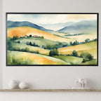 Watercolor Hills Art For Frame TV. Pastel Minimalist Decor For Samsung Frame TV. Colorful Landscape View For Frame TV 4K. – Frame TV  Art