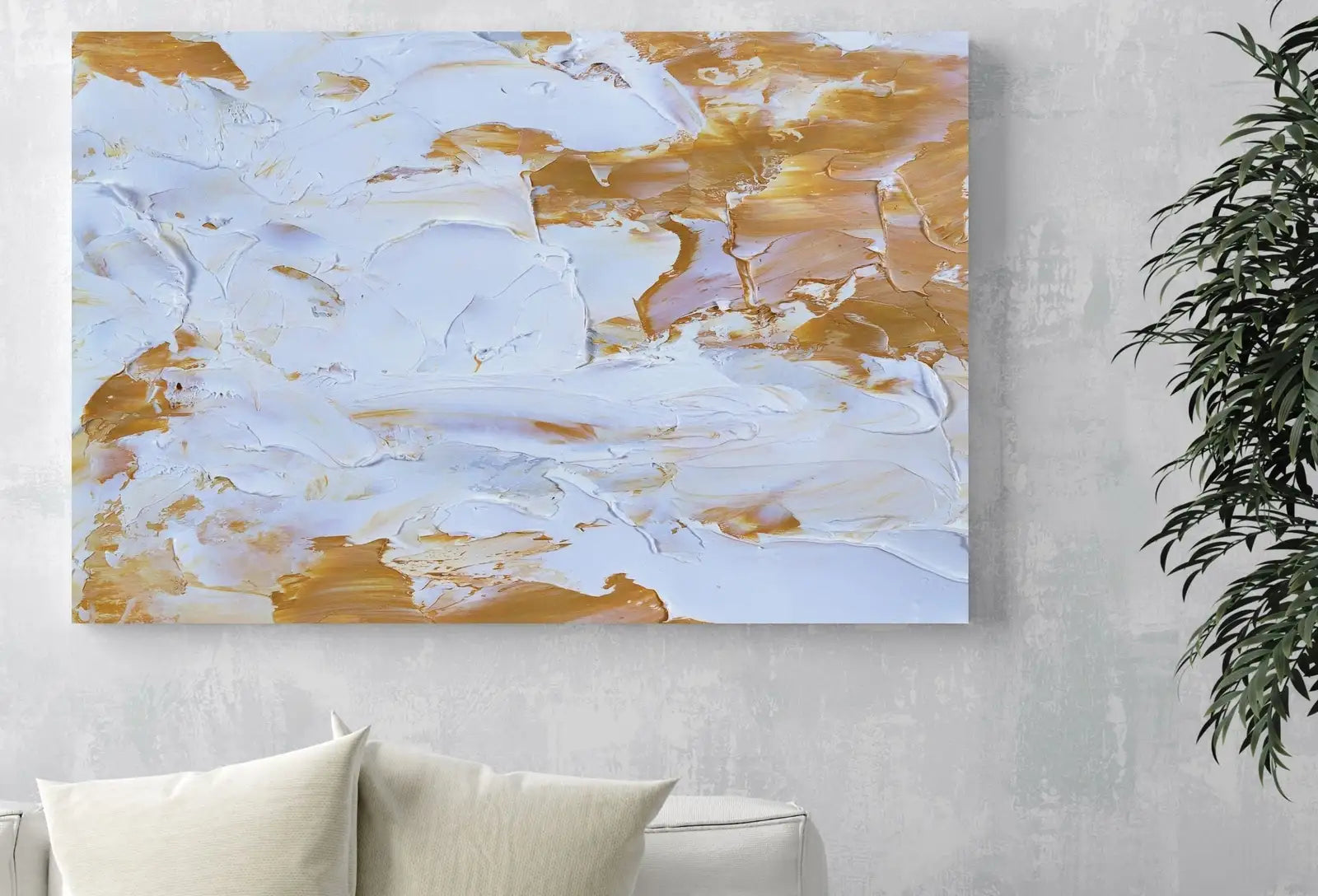 Peinture abstraite neutre de peinture blanche - Téléchargement instantané d’art abstrait minimaliste pour la décoration murale.