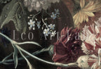 Detail view of artwork from Wild Flower Still Life Painting. (variation 1)