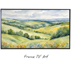 Wild Flowers Frame TV Art. Countryside Scene Home Decor. Botanical Wall Decor for Samsung Frame TV. – Frame TV Digital Download Art – Digital Download