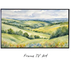 Wild Flowers Frame TV Art. Countryside Scene Home Decor. Botanical Wall Decor for Samsung Frame TV. – Frame TV  Art