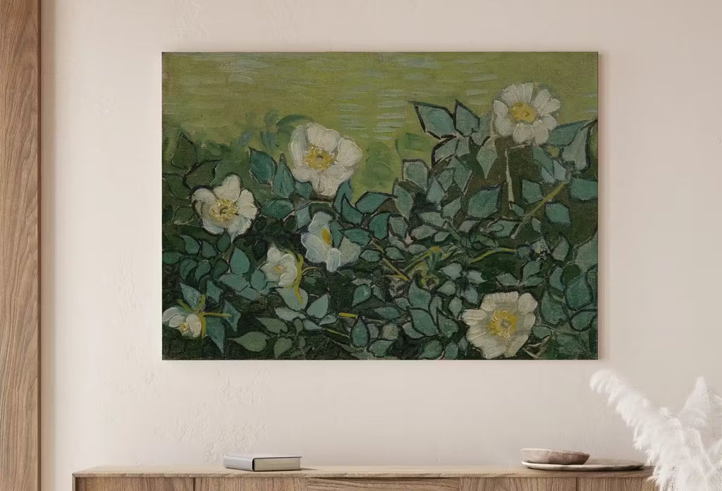 Wild Roses Famous van Gogh Painting Art Print. Instant Download Printable van Gogh Fine Art. Vintage Botanical Art. White Roses Painting. – Printable Wall Art
