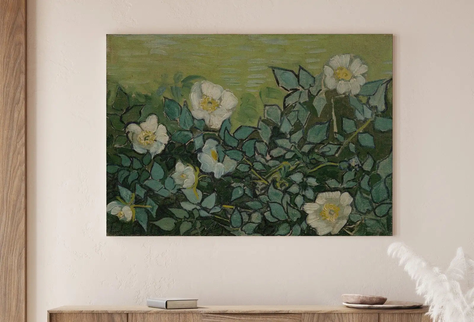 Wild Roses Famous van Gogh Painting Art Print. Instant Download Printable van Gogh Fine Art. Vintage Botanical Art. White Roses Painting. – Printable Wall Art Digital Download – Digital Download