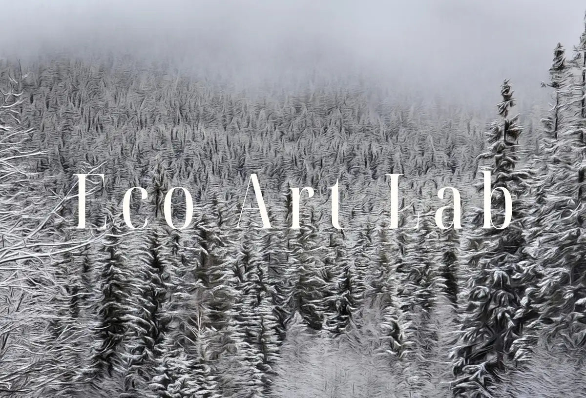 Winter Forest Trail Landscape Digital Painting. Printable Wall Art. Home or Office Decor. Nature Print Digital Winter Art. Instant Download – Printable Wall Art Digital Download – Digital Download