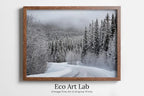 Winter Forest Trail Landscape Digital Painting. Printable Wall Art. Home or Office Decor. Nature Print Digital Winter Art. Instant Download – Printable Wall Art Digital Download – Digital Download