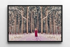 Woman Entering Forest, Fantasy Art Print Digital Painting, Abstract Printable Wall Art, Nature Print Digital Art Instant Download – Printable Wall Art Digital Download – Digital Download