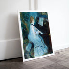 Included artwork preview showing first selection of artworks from Woman Pianist. (variation 1)