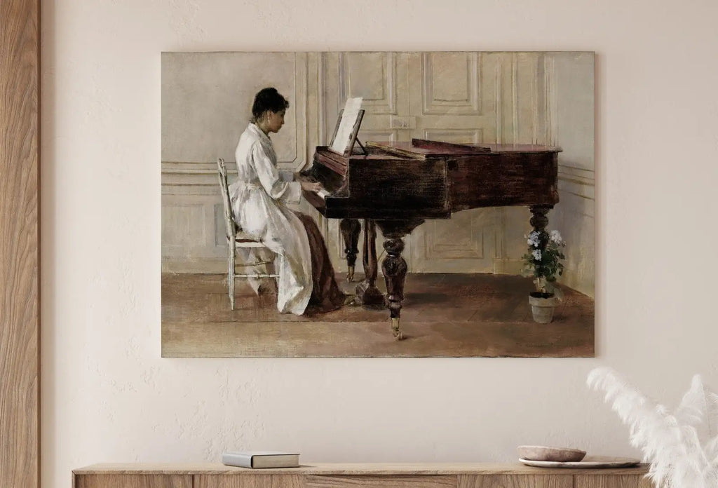 Second included artwork preview from Woman Pianist featuring various scenes. (variation 2)