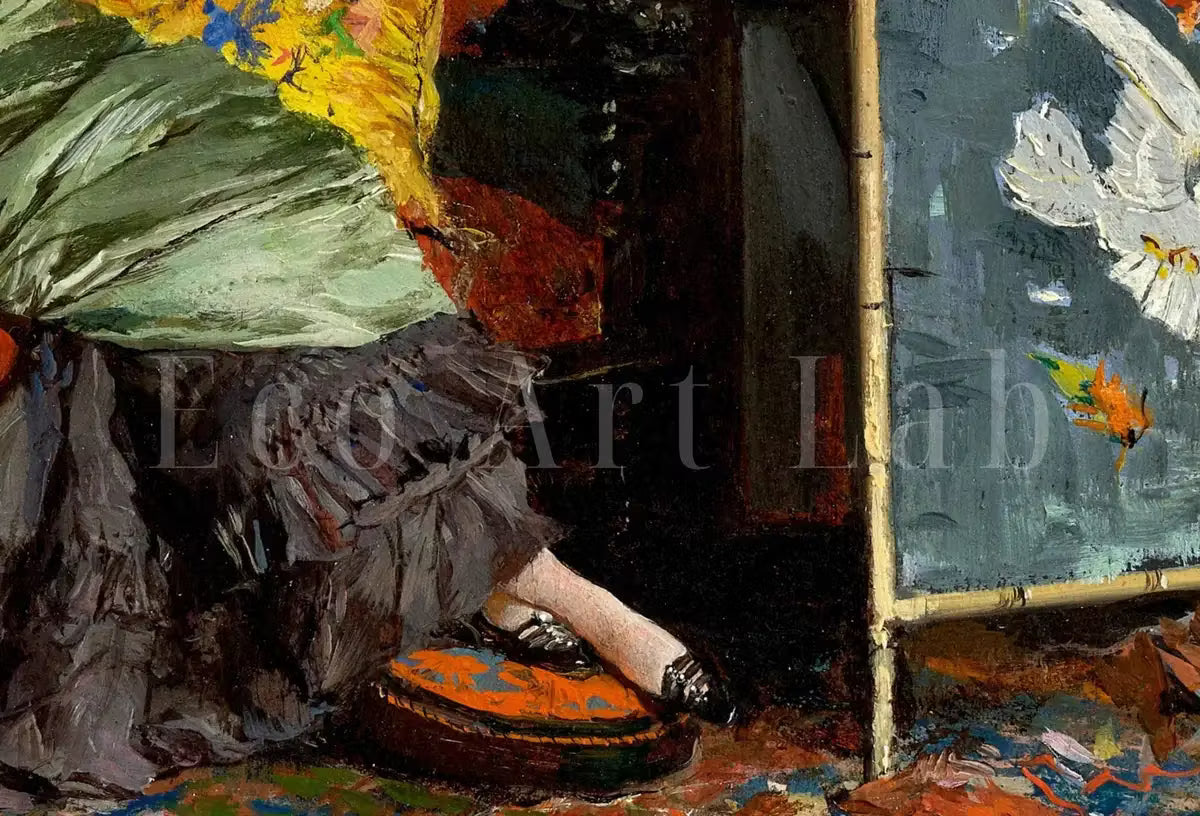 Woman Reading Portrait | Decadent Young Woman | Vintage Wall Art | Printable Art | Vintage Woman Portrait | Victorian Painting – Printable Wall Art