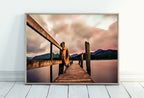 Wooden Pier on Lake Sunrise Printable Wall Art, Wooden Pier Print, Pier on Lake Print, Sunrise Pier Printable, Lake Landscape Wall Decor – Printable Wall Art