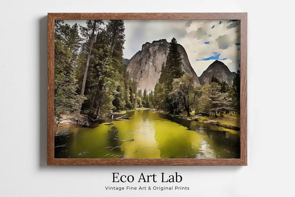 Yosemite Wall Art National Park Poster. Instant Download Yosemite Poster National Park Art, Mountain Landscape Wall Decor Printable Wall Art – Printable Wall Art