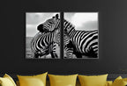 Zebra Love Black and White Set of 2 Prints. Printable Wall Art Zebra Digital Print 2 Piece Wall Art. Instant Download Safari Animals Print – Printable Wall Art Set