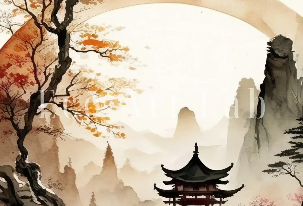 Zen Landscape Wall Decor. Enso Circle Printable Wall Art. Modern Neutral Abstract. Wabi Sabi Print. Japandi Wall Art. Asian Wall Art – Printable Wall Art