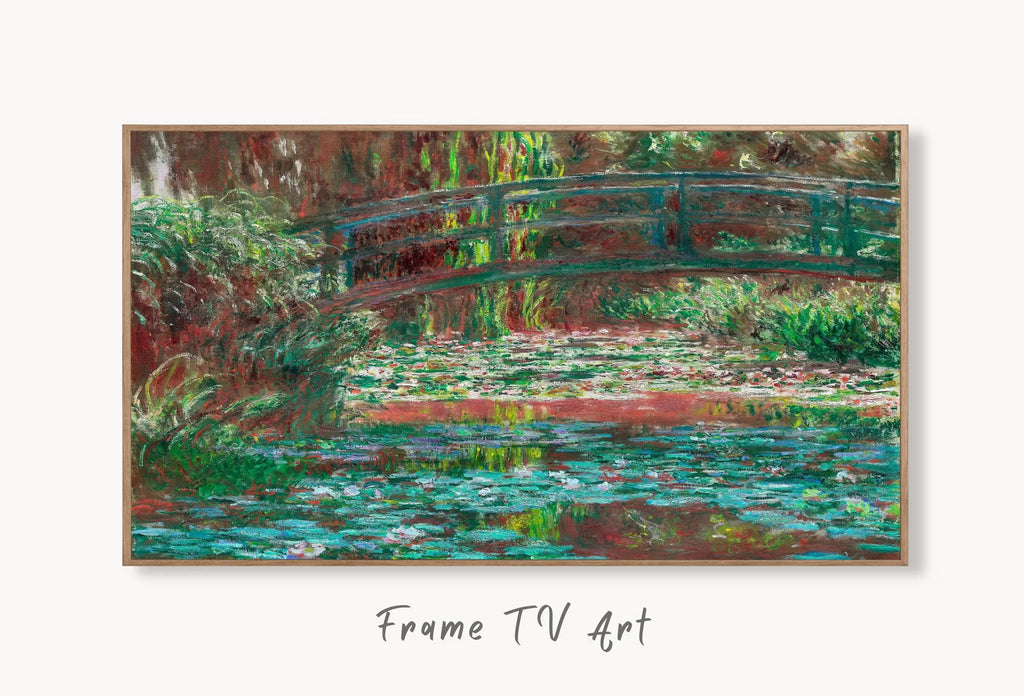 Samsung Frame TV Art - Water Lily Pond Famous Claude Monet